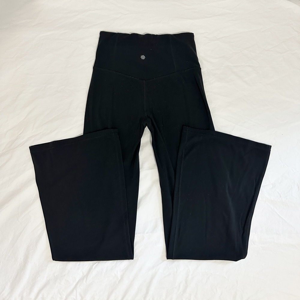 Athleta High Rise Elation Black Flare Leggings In Women’s Size S - Picture 5 of 10
